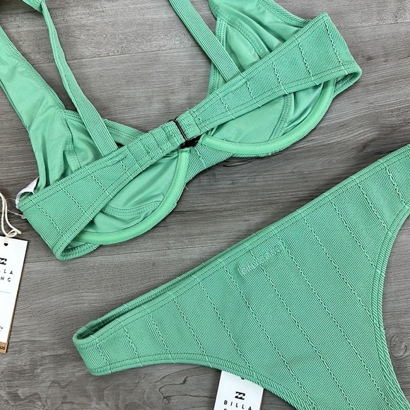 ☀️BILLABONG☀️ Salty Blonde Sunset Rib Emma Underwire SUNSET RIB ISLA BIKINI set - Picture 13 of 15